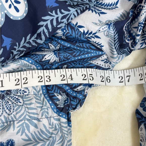 Farm Rio Blue Palms Windbreaker jacket - Picture 9 of 10